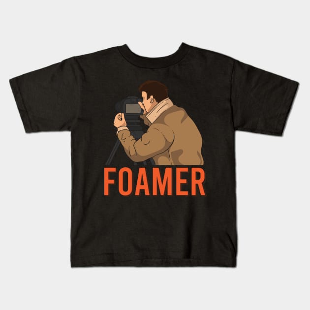 RAILROAD / TRAINS LOVER: Foamer Kids T-Shirt by woormle